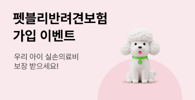 우리 아이 실손 의료비 보장해주는 펫블리반려견보험 가입하세요